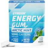 GYMGUM Energy Caffeine Gum | Crash-Free Desk Drawer Energy for Mid-Afternoon Work Slumps, Zero Calorie Office Chew