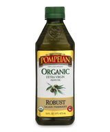 Pompeian USDA Organic Robust Extra Virgin Olive Oil – Elegant Holiday Gift for Mediterranean Cuisine Lovers, Imported 16 Fl Oz