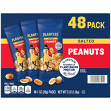 PLANTERS Salted Peanuts 18-Count Individual Packs – Hiking and Day Trip Protein Pouch