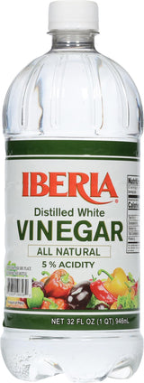 Iberia Distilled White Vinegar – Uncluttered Home Essential for Cooking and Cleaning