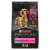 Purina Pro Plan Sensitive Skin and Stomach Salmon Formula for Small Breeds – Probiotic Digestive Support for Itchy, Reactive Adult Dogs, 4 lb Bag