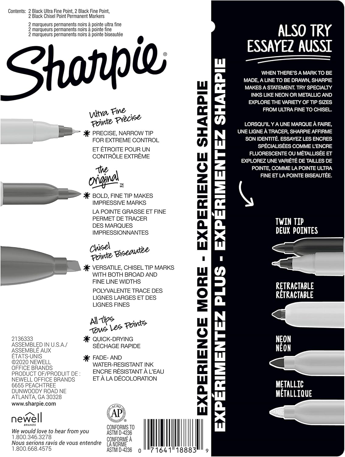 ap certified non-toxic, ambidextrous design for all-ages use