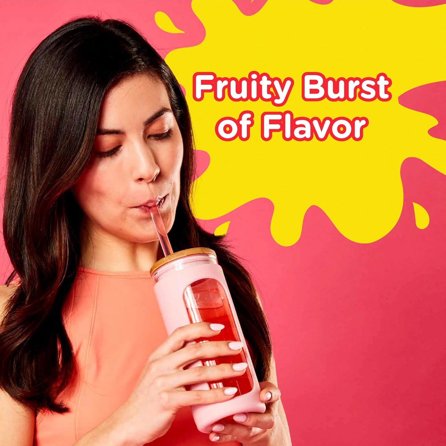 available in 9 flavor variations including single-fruit, strawberry gallon, and curated variety packs