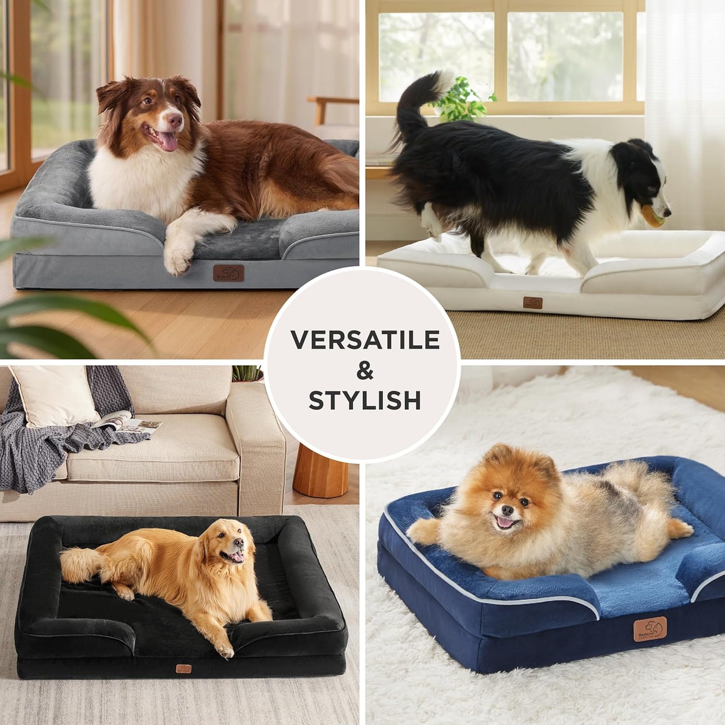 Bedsure OEKO-TEX Pet Sofa – Certified Safe Cushion for Puppies, Seniors, and Incontinent Pets