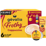 Gevalia Frothy 2-Step Cappuccino Pods – Afternoon Pick-Me-Up for Remote Workers and Commuters