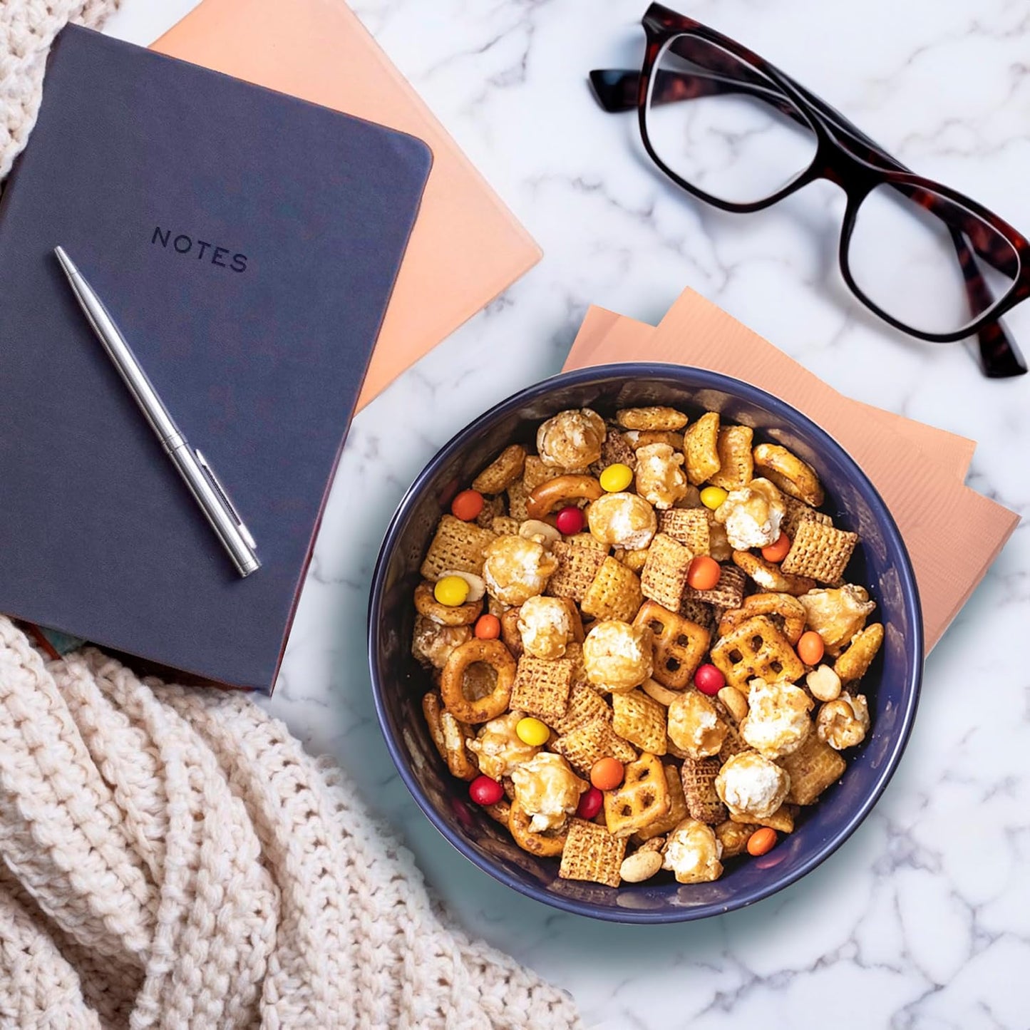 Chex Mix Turtle Snack Mix – No-Mess Patio and Backyard Party Snack for Outdoor Entertaining