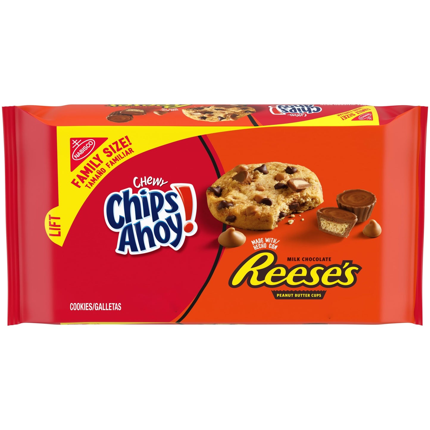 CHIPS AHOY! Reese's Peanut Butter Cup Chewy Cookies, Birthday Party Snack Table Treat for Children