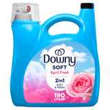 Downy Soft Fabric Softener, 2 in 1 Soft and Fresh Liquid Cool Cotton, Self-Care Laundry Ritual for Sensitive Skin and Calming Bedtime Routine