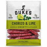 Duke's Pork Chorizo & Lime Smoked Shorty Sausages – Heat-Tolerant Protein Pack for Picnics and Patio Grilling, 5 oz