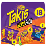 Takis Variety Pack Rolled Tortilla Snacks – Co-Working Space and Break Room Snack Shelf Restock, 18 Single-Serve Bags