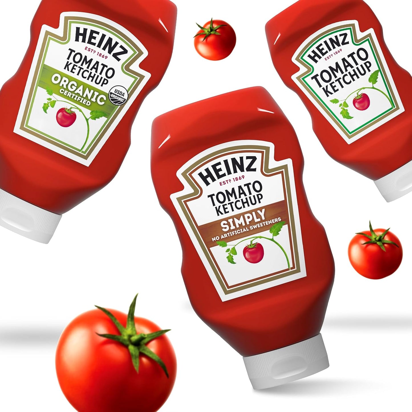 Heinz Simply Ketchup, 31 oz – No Artificial Sweetener Ketchup for Kids Highchair Meals