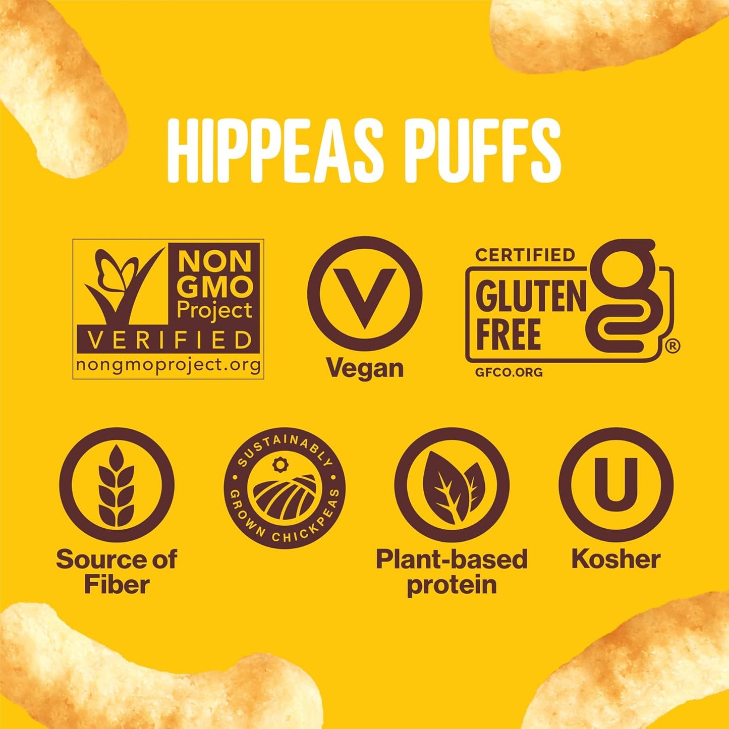 Hippeas Chickpea Puffs – Plant Protein Snack for Post-Workout and Mindful Eating, Vegan White Cheddar
