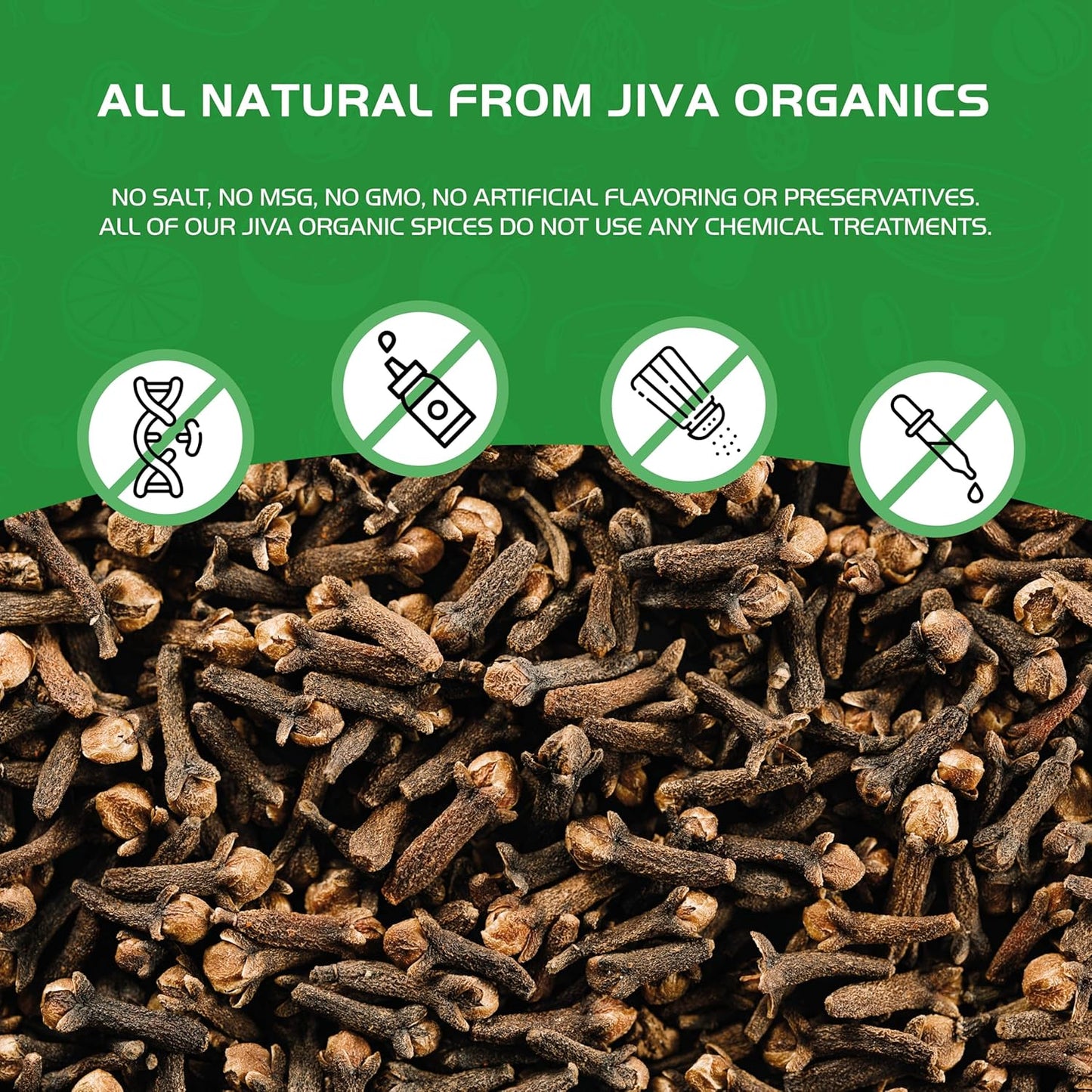 Jiva Organic Whole Cloves – Long-Lasting Buds for Simmer Pot Stress Relief, 3.5 oz