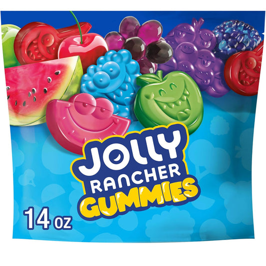 JOLLY RANCHER Gummies Assorted Fruit Flavored Candy Bag – Parent-Approved Family Treat for Lunchbox Stuffers, After-School Snacks, and Weekend Adventures