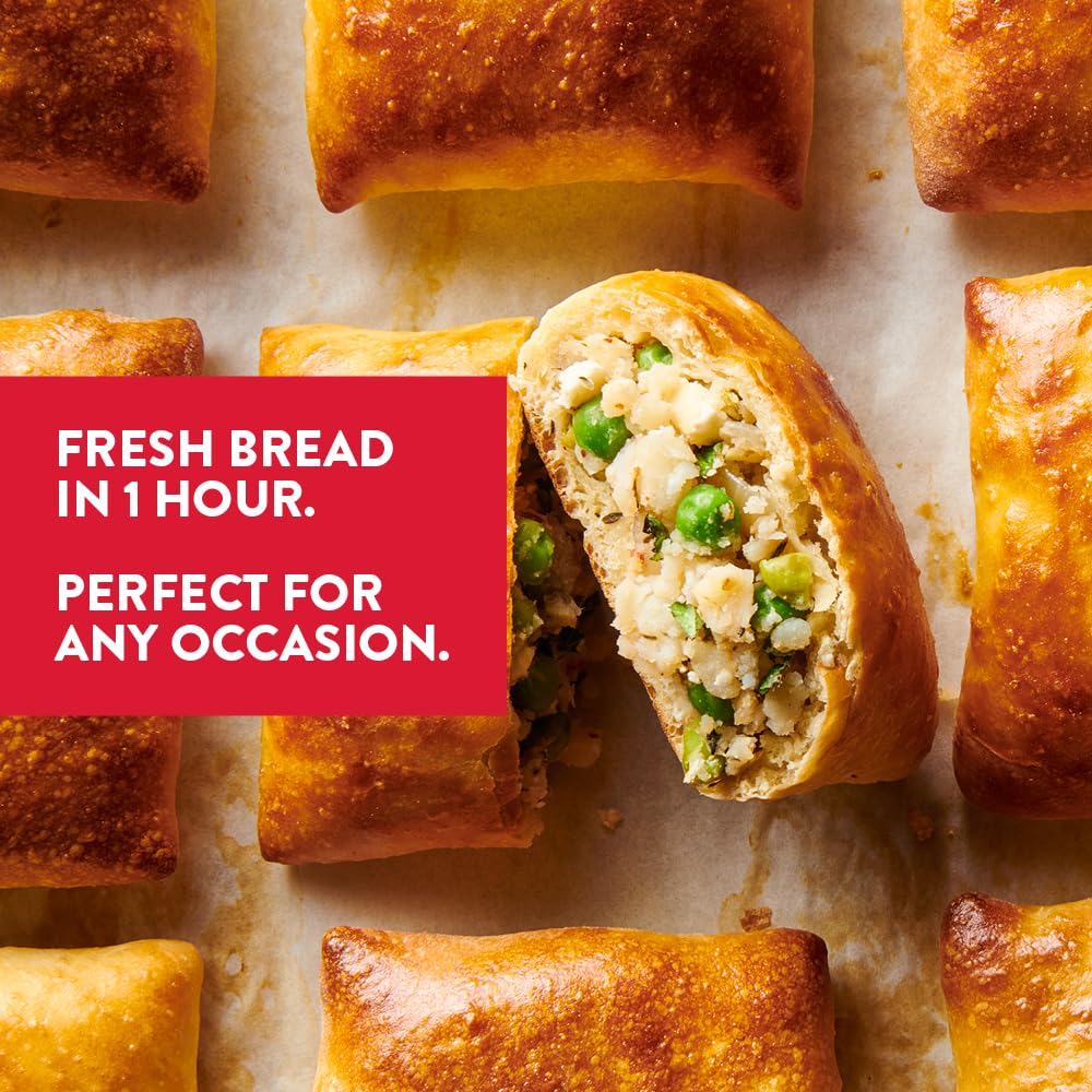 King Arthur Baking Company Perfectly Tender Flatbread Kit – Effortless Add-Water-and-Oil Weeknight Side