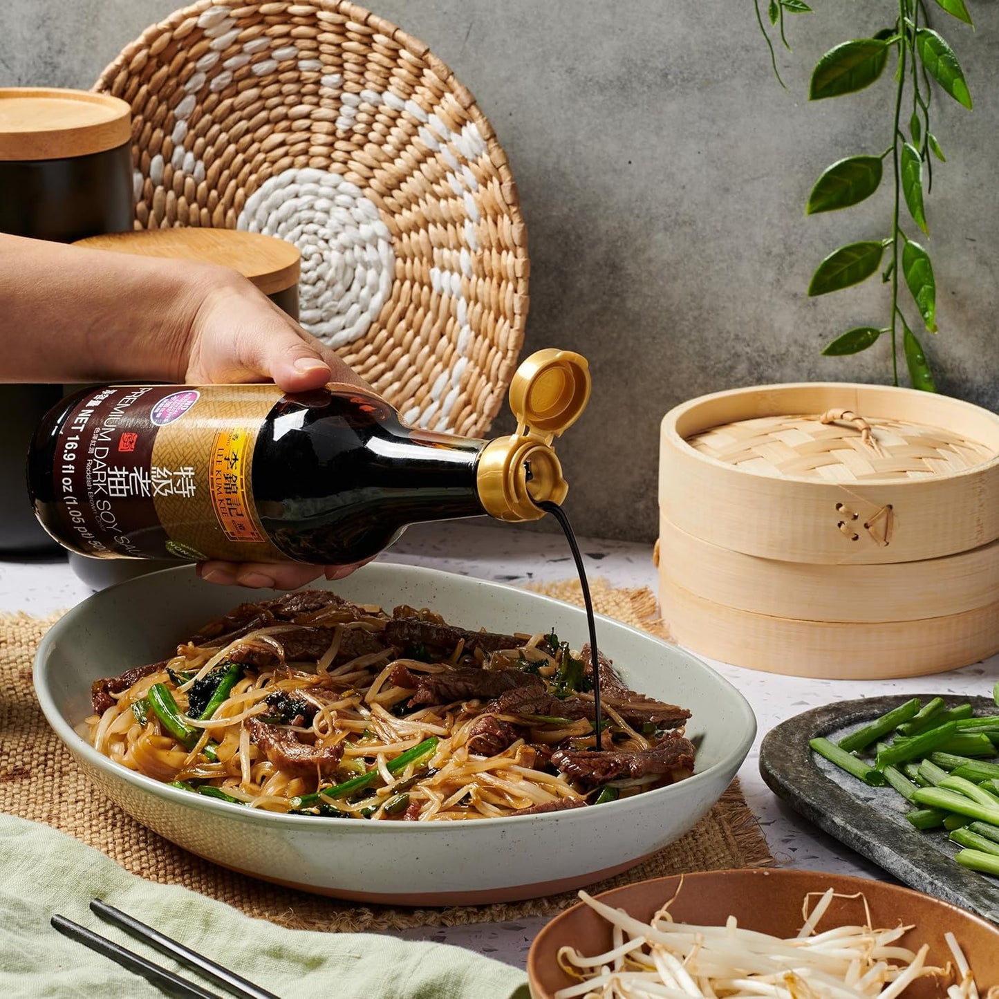 Lee Kum Kee Premium Dark Soy Sauce – Holiday Gift Set Pick for Foodie Family Members, Naturally Brewed Vegan Soy Sauce