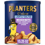 PLANTERS Lightly Salted Mixed Nuts 15.25oz – Low-Sodium Plant Protein Snack for Gym Bag and Recovery Rituals