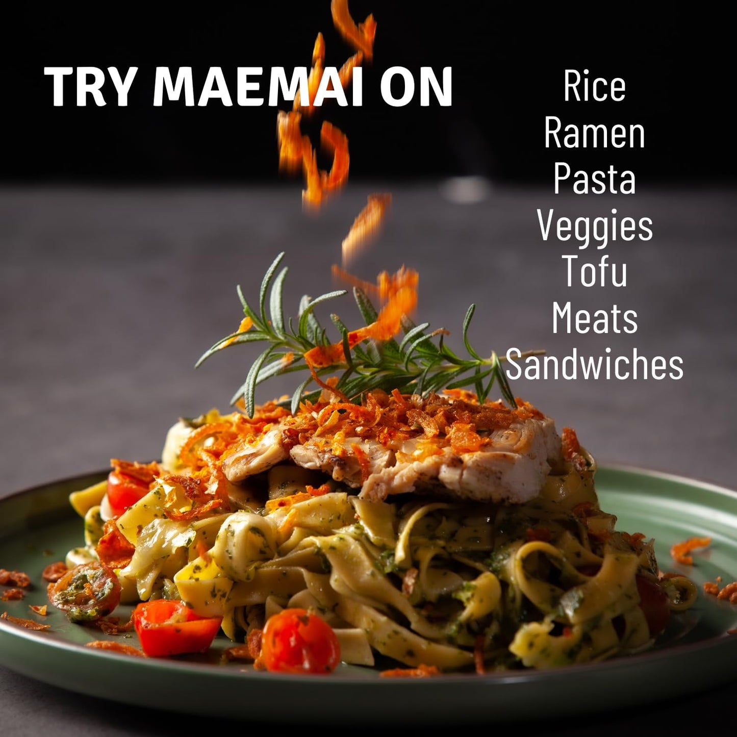 MaeMai Medium Spice Thai Chili Seasoning Crunch - Ready-to-Give Holiday Gift for the Cook Who Has Everything, Vegan & Keto
