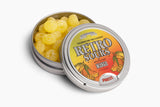 Iconic Candy Retro Sours Hard Tangy Candy Tin – Travel-Friendly Road Trip Sour Candy, Citrus Aluminum Tin
