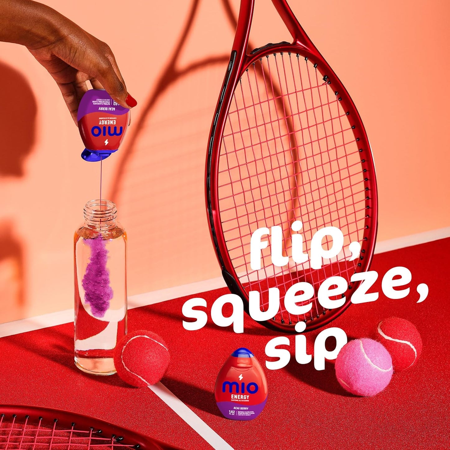 mio Energy Acai Berry Hydration Drops – Skip the Coffee Run with Portable 90 mg Caffeine for the Home Office