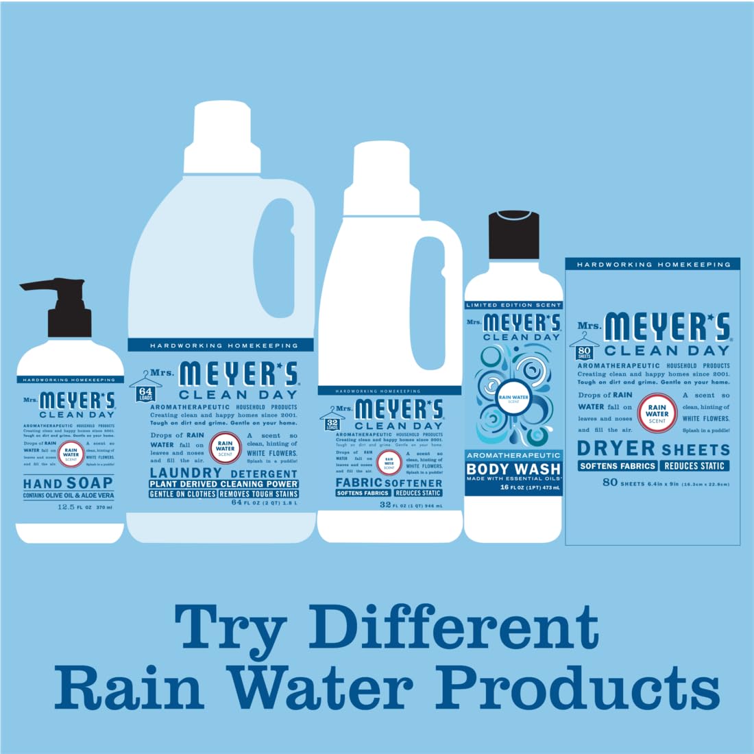 Mrs. Meyer's Clean Day Hand Soap Refill – Effortless Simplicity & Neutral Home Aesthetic