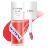 NOONI Korean Lip Oil – Appleplum | Luxury Lip Oil with Plumping Finish and Elegant Gift Presentation