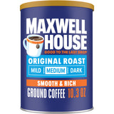 Maxwell House Original Roast Ground Coffee – Dorm Study Session Fuel, 10.3 oz Affordable Ground Coffee for Drip Makers