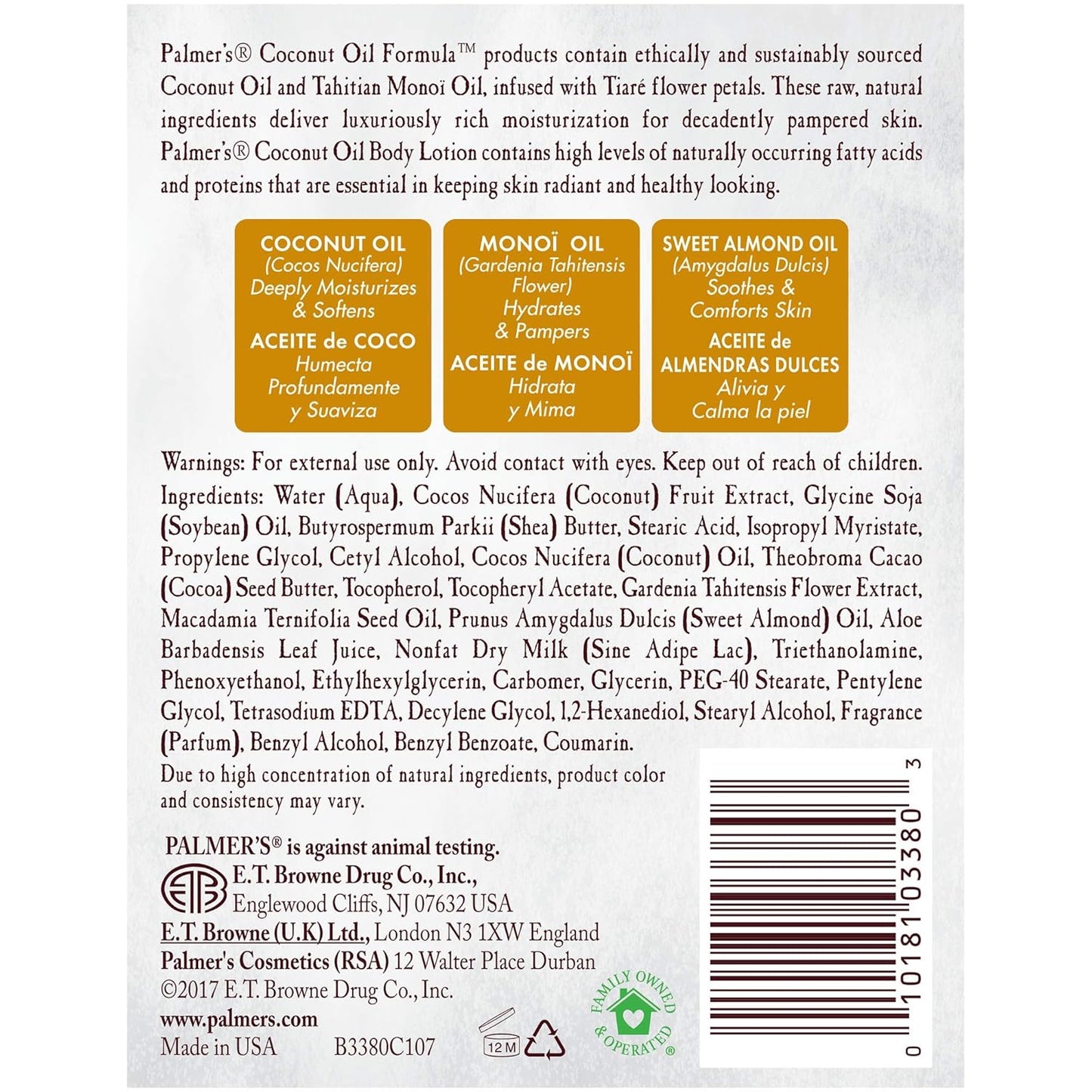 Palmer's Coconut Oil Formula Lotion – Plant-Based Moisturizer for Post-Shower Mindfulness Routine, Value Size 33.8 oz