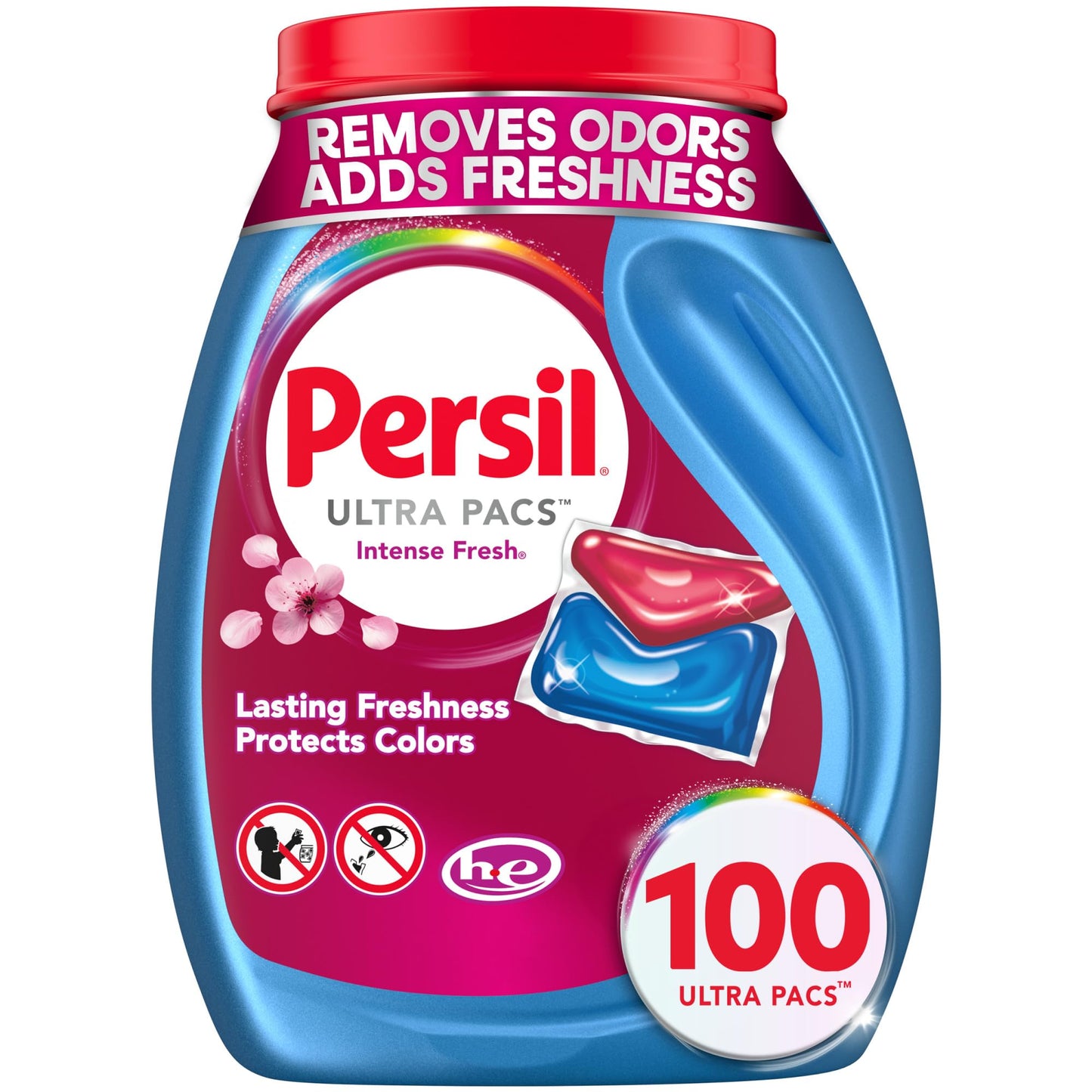 Persil Ultra Pacs Intense Fresh Laundry Detergent – Time-Saving Premeasured Pacs for HE Washer Apartments, Everyday Mixed Load Clean