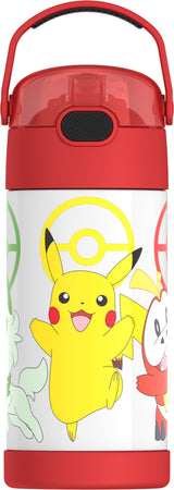 THERMOS FUNTAINER Character Water Bottle for Kids with Straw Lid - 12 oz Dent-Resistant Bottle for Daycare and Recess