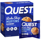 Quest Bake Shop Blueberry Muffins – Pre-Workout Snack for Tight Schedules and Quick Fueling Between Meetings, 4 Count
