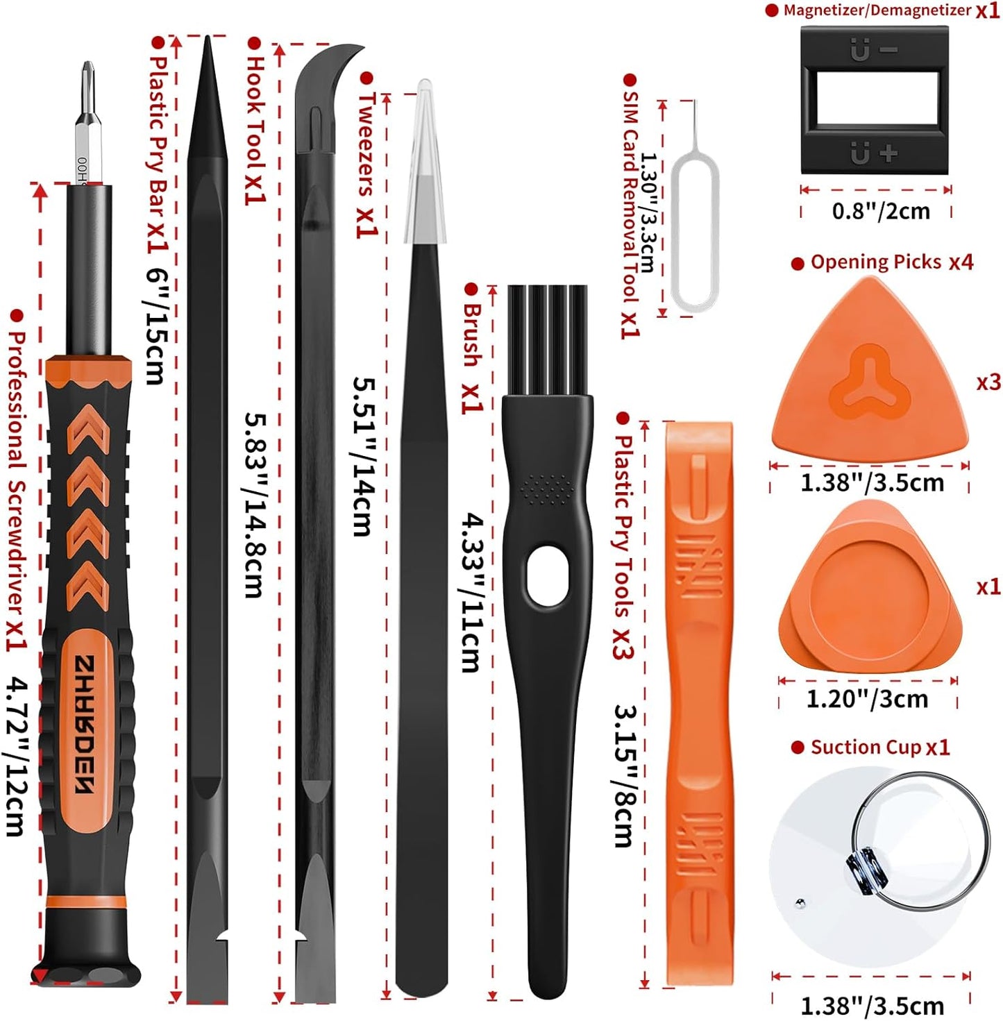 SHARDEN 58-Piece Mini Screwdriver Set – Computer Upgrade Toolkit for SSD, RAM and Fan Swaps