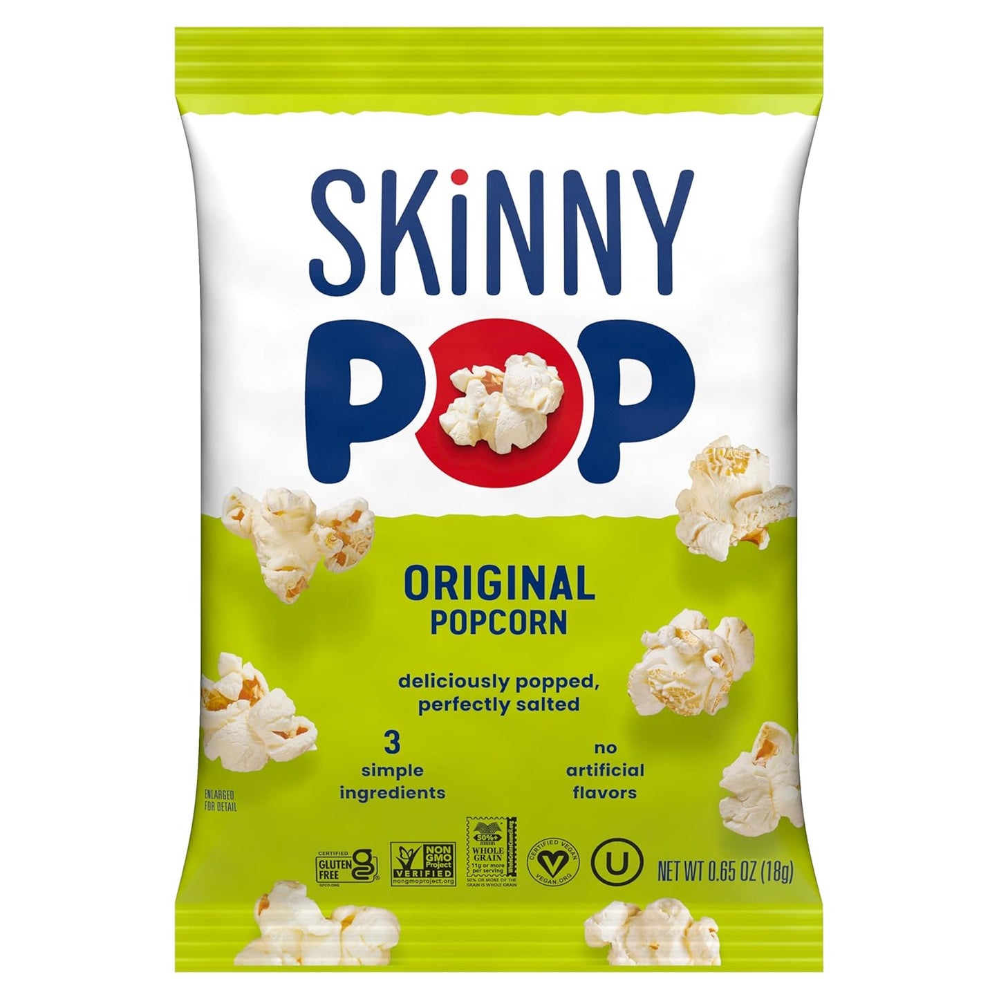 SkinnyPop Popcorn – Snack Gift Basket Addition for Birthdays and Holidays, 6 Bags