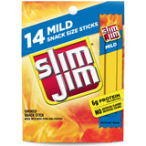 Slim Jim Smoked Meat Sticks – Low-Carb Protein Snack for Fitness Goals and Active Lifestyles, 14 Count