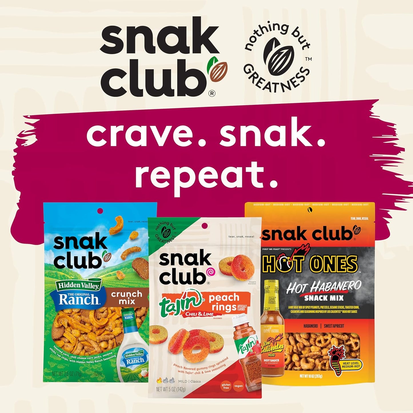 Snak Club Sweet & Salty Trail Mix, Family Size – Housewarming Gift Snack for New Homeowners, 14 oz Resealable