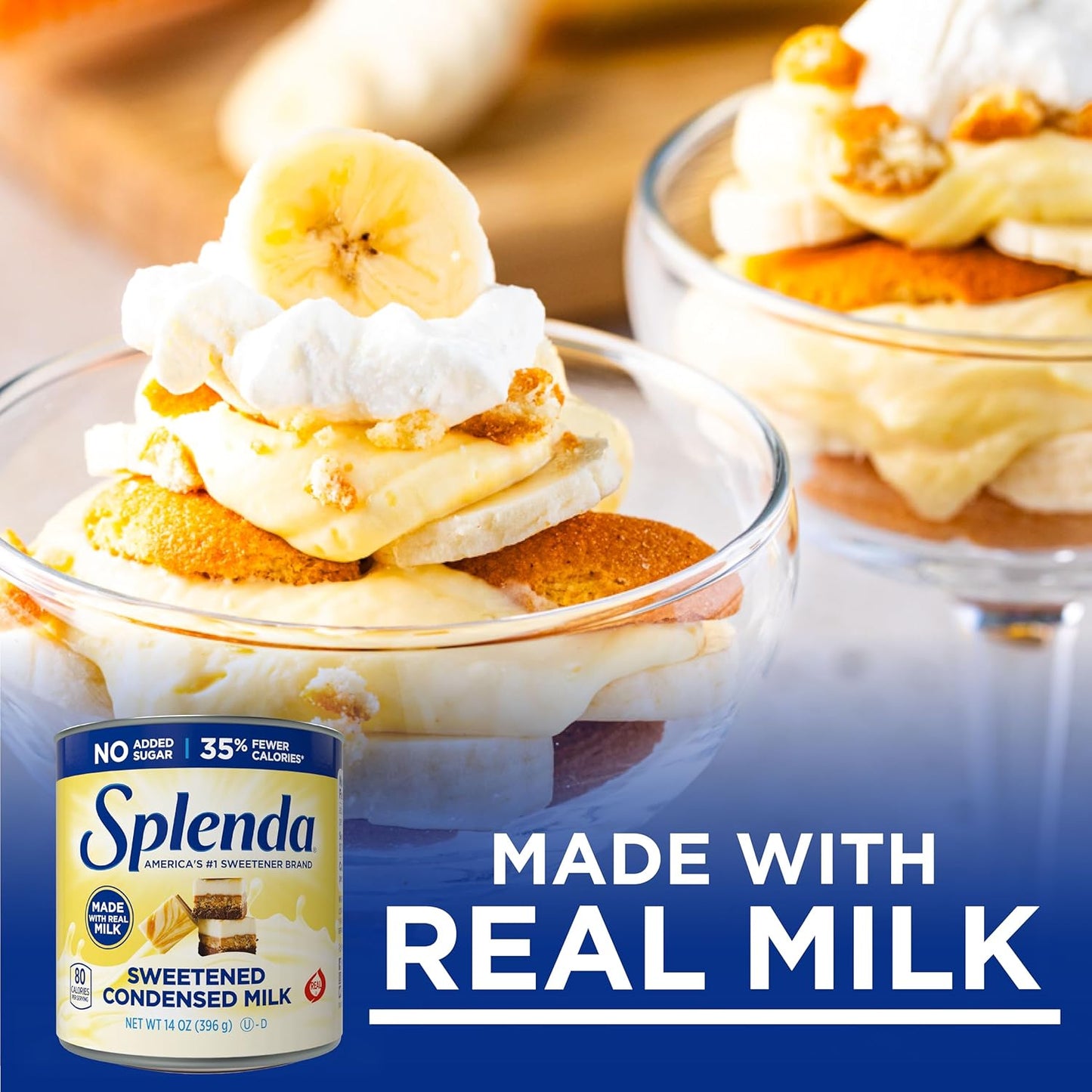 SPLENDA Diabetic-Friendly Condensed Milk – Mother's Day Gift for Moms Who Love Baking Sweet Treats, 14 oz Can