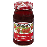 Smucker's Strawberry Jelly – No Artificial Flavors Pantry Staple for Mindful Meal Prep, 12 oz Jar