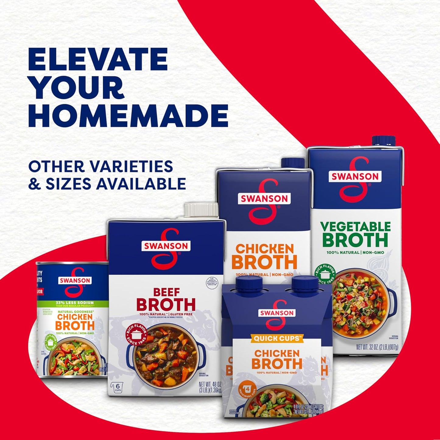 Swanson Natural Goodness Chicken Broth – Time-Saving Flavor Base for Sautéing and Deglazing