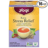 Yogi Tea Kava Stress Relief – Meditation Companion, Organic Herbal Tea for Mindful Moments