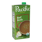 Pacific Foods Organic Low Sodium Beef Broth for Efficient Home Cooking, Ready-to-Use Broth for Tight Schedules