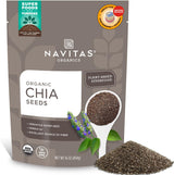 Navitas Organics Chia Seeds – Fast Fiber and Omega 3 for Efficient Meal Prep and Travel Week Fuel