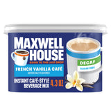 Maxwell House Instant Cafe Beverage – No-Brew Desk Coffee for Office Breakroom Productivity, Suisse Mocha, 9 oz