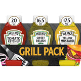 Heinz Outdoor Condiment Bundle – Squeeze Bottles of Ketchup, Relish and Mustard for Patio Grilling