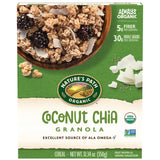 Nature's Path Organic Coconut Chia Granola – Portable Non-GMO Snack for Post-Walk Patio Breakfasts, 12.34 oz