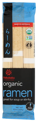 Hakubaku Organic Ramen Noodles, 9.5 oz – USDA Organic Noodle for Clean-Eating Meal Prep