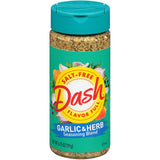 Mrs. Dash Garlic & Herb Salt-Free Blend, Mindful Seasoning for Sodium-Restricted Diets and Everyday Wellness