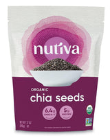 Nutiva Organic Chia Seed Black 12 oz – Premium Housewarming Gift for Plant Based Friends, Healthy Valentines Day and Mom Birthday