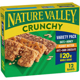 Nature Valley Crunchy Granola Bars – Cycling and Running Snack, Whole Grain Grab-and-Go Pack