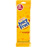 Juicy Fruit Gum Stocking Stuffer for Kids – 3-Pack Individually Wrapped Candy for School Snacks