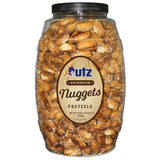 Utz Bite-Size Sourdough Hard Pretzels 52 oz Barrel – Low-Mess Snacking for Children at Home, in the Car, and on Road Trips
